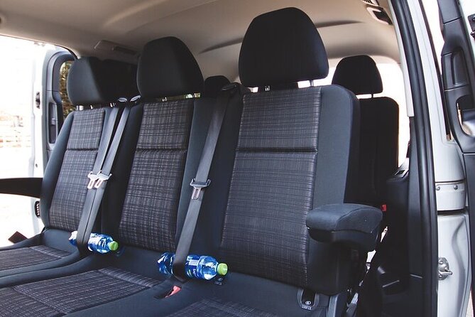 Private ARRIVAL Transfer by MINIVAN Mercedes Vito 8+1pax - Inside the Mercedes Vito for an eight-person group