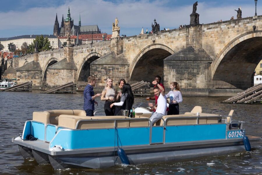 Private Boat Cruise With Unlimited Prosecco - Charles Bridge from the river