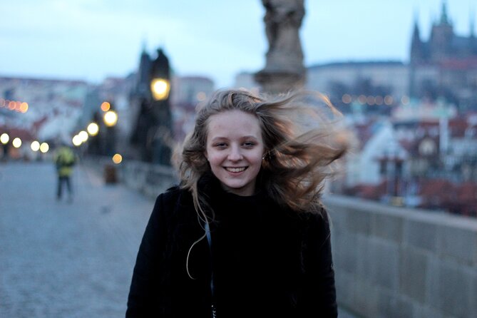 Private Prague Photoshoot for Individuals, Couples and Families - Walking to Charles Bridge for the signature view