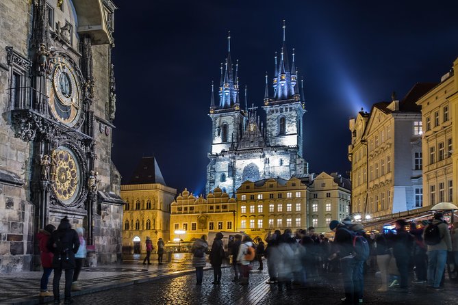 Private Sightseeing in Prague By Night - Wenceslas Square shows modern Prague