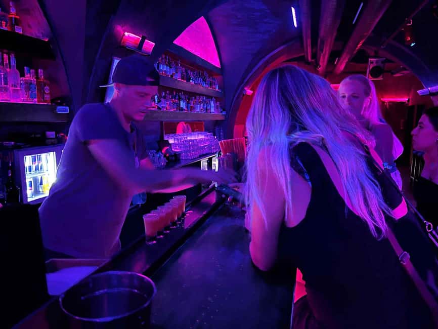 Pub Crawl with Shots and Night Club I Prague - Moving through two or three Prague bars