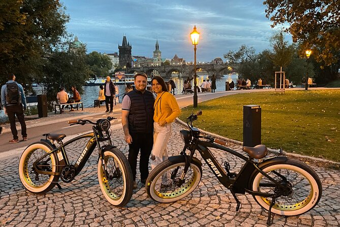 Retro Style E-Bike Night Tour in Prague - Live Guided - Letná Park and the five-bridge view