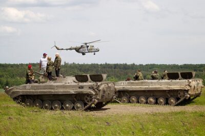 Ride in a BMP tank and military garage tour Prague