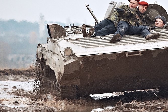 Ride in a BMP tank and military garage tour Prague - Who will get the most from this outing