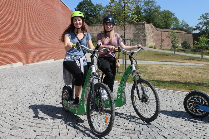 Scenic Panoramic views e-Scooter/ eBike Guided Tour of Prague - Kampa Island and the Lennon Wall