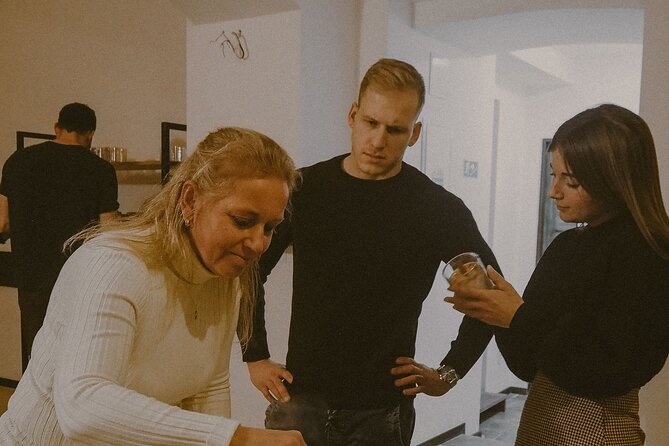 Soy Candles Workshop in Prague - Following the candle-making process