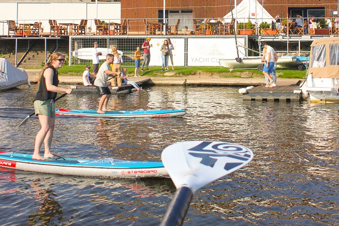 Stand-Up Paddleboarding on the Vltava River in Prague - History, humor, and a little friendly competition