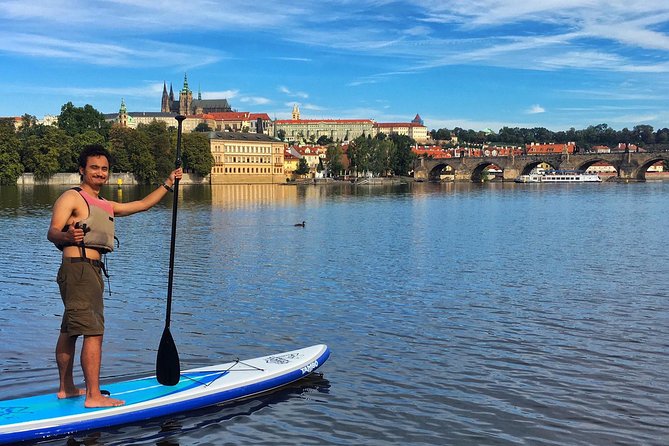Stand-Up Paddleboarding on the Vltava River in Prague - Who will enjoy this most