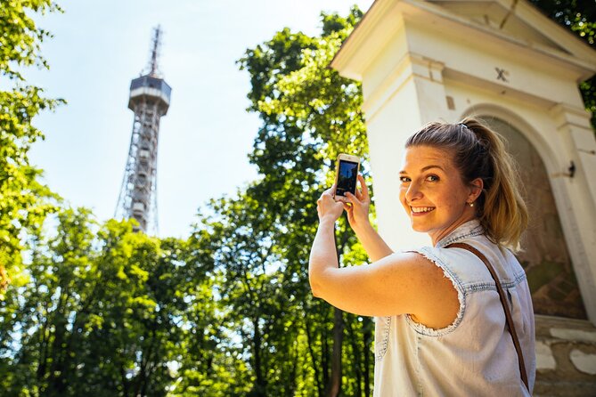 The 10 Tastings of Prague With Locals: Private Food Tour - The Žižkov TV tower and smoked cheese at the market