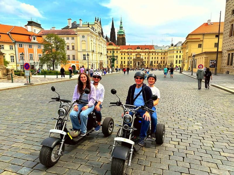 The best Trike Bike Prague city tour - Charles Bridge from the water side