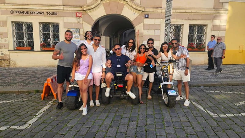 The best Trike Bike Prague city tour - Returning through Prague’s Lesser Town