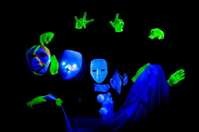 Underground Black Light Theatre Interactive Show in Prague - Music from Theodor Hoidekr to Coldplay