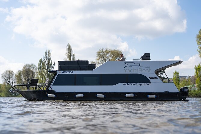VIP Prague YachtBoat ONE Experience: All-You-Can-Drink - Passing the Dancing House