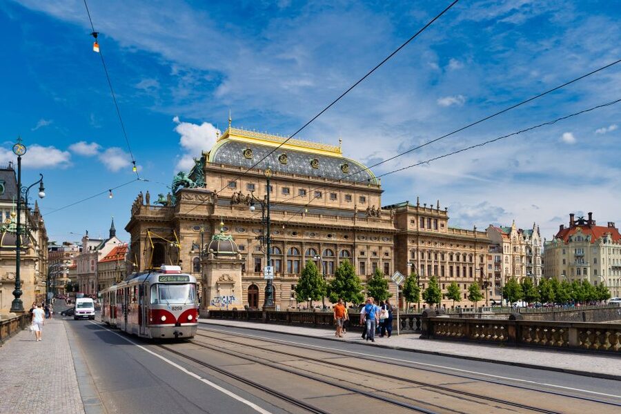Walking tour of Prague in French : Nové Město - Why Nové Město makes a fine walking subject