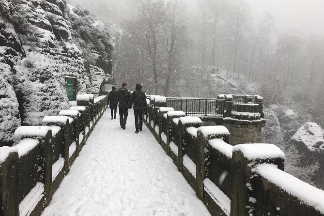 Winterland Tour to Bohemian and Saxon Switzerland from Prague - Pravčická Gate and the Falcon’s Nest