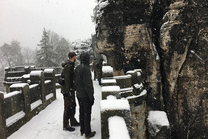 Winterland Tour to Bohemian and Saxon Switzerland from Prague - Lunch, snacks, and a warm pause